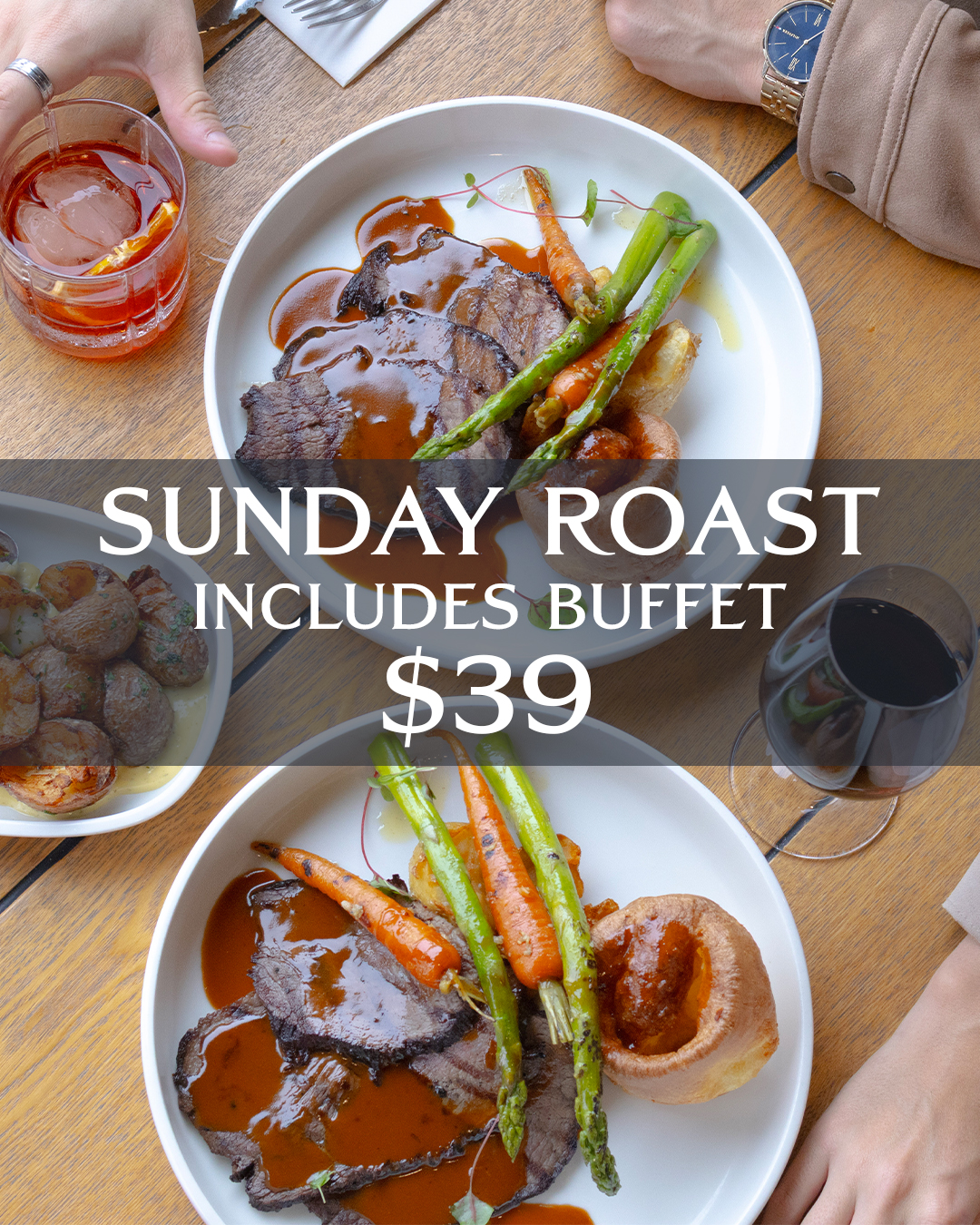 Logan and Albert Hotel Facebook ad: $39 for a Wagyu 8+ beef plus unlimited…