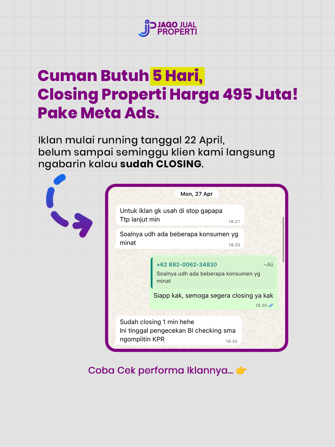 Jago Jual Properti Facebook ad