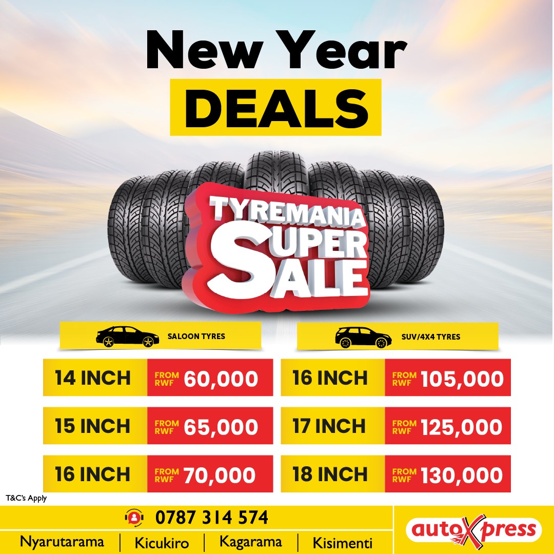 AutoXpress Rwanda Facebook ad: Start the new year with deals that keep…