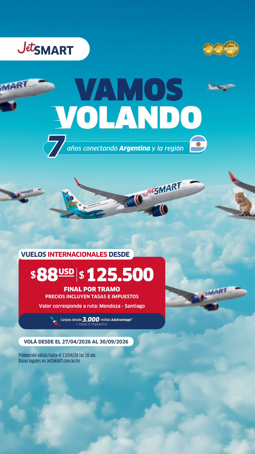 JetSMART Facebook ad