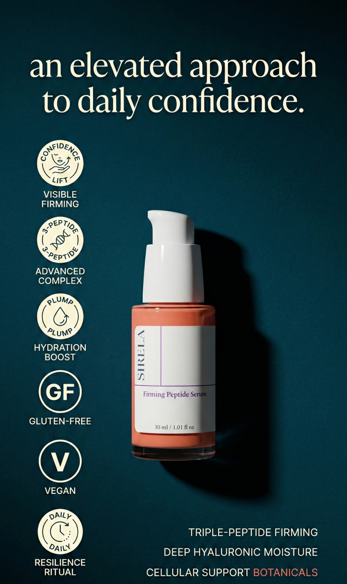 Sirela Skincare Facebook ad: Firmer, Smoother Skin Starts Today