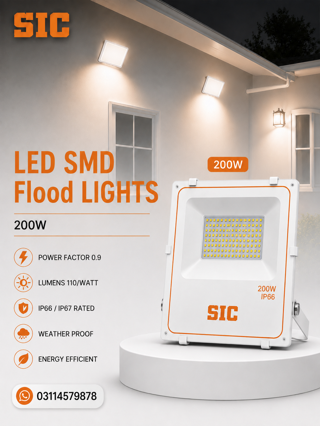 SIC Products Facebook ad: Get your LED flood lights