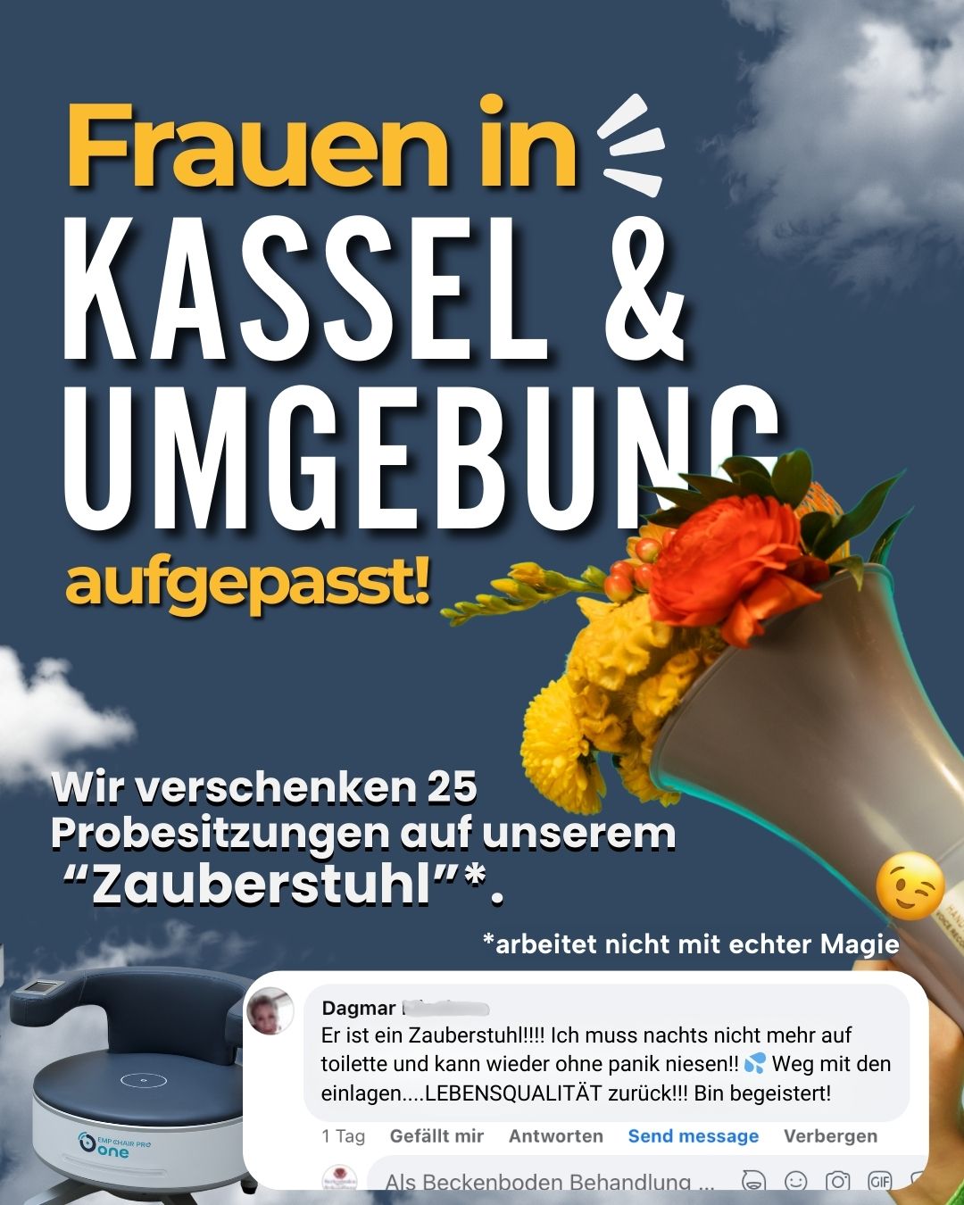 Beckenboden Behandlung Facebook ad