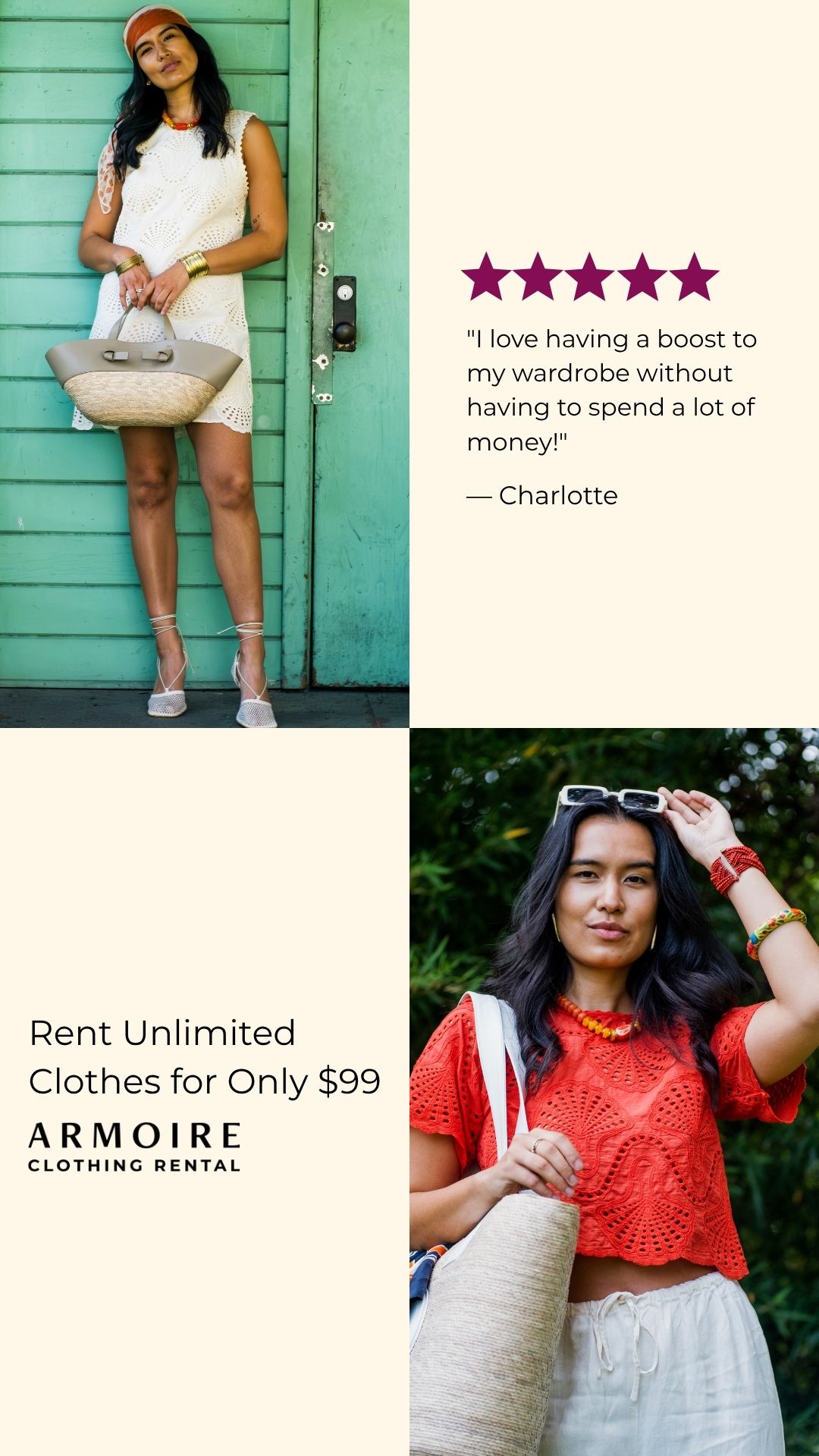 Armoire Clothing Rental Facebook ad