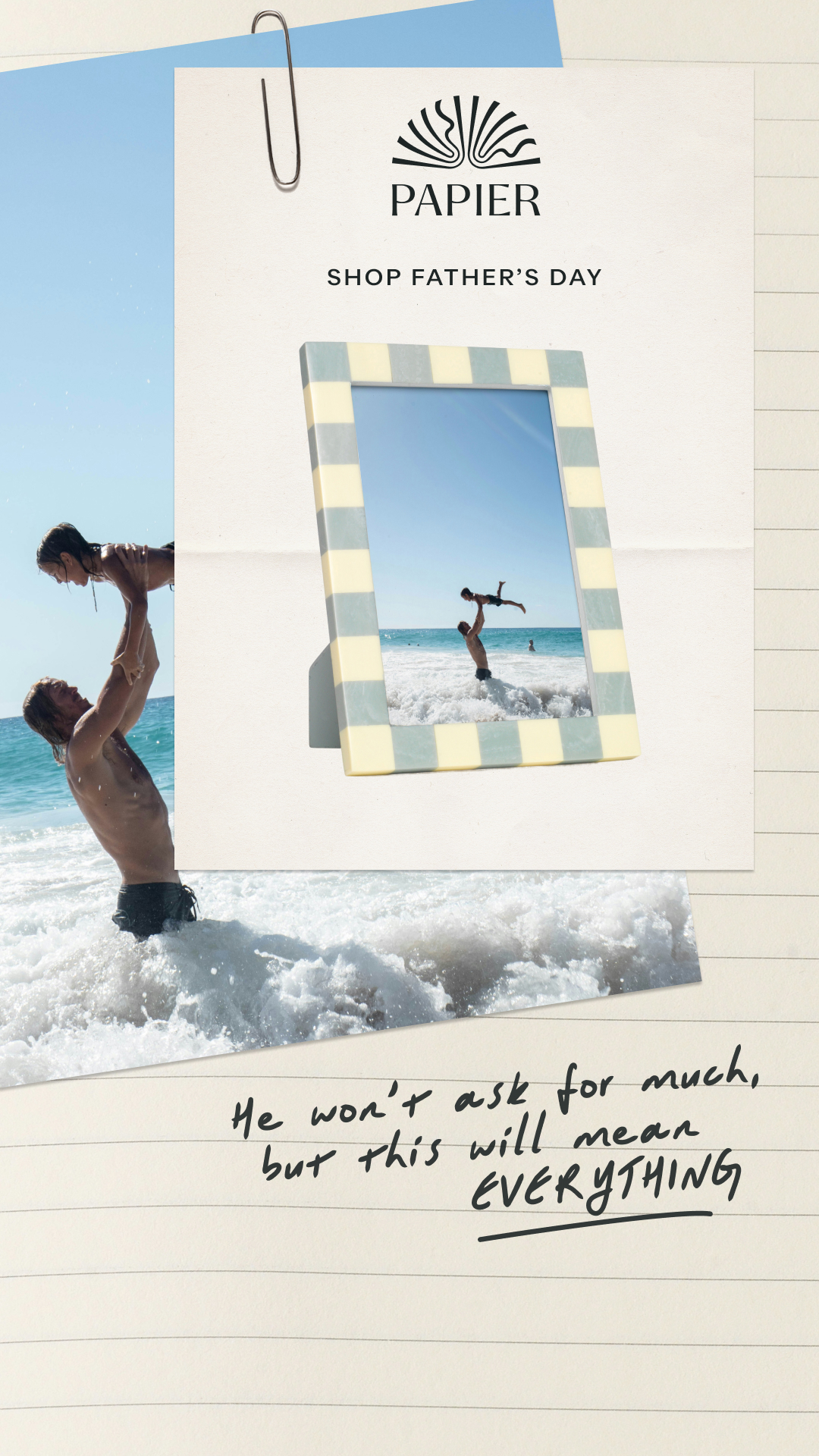 Papier Facebook ad