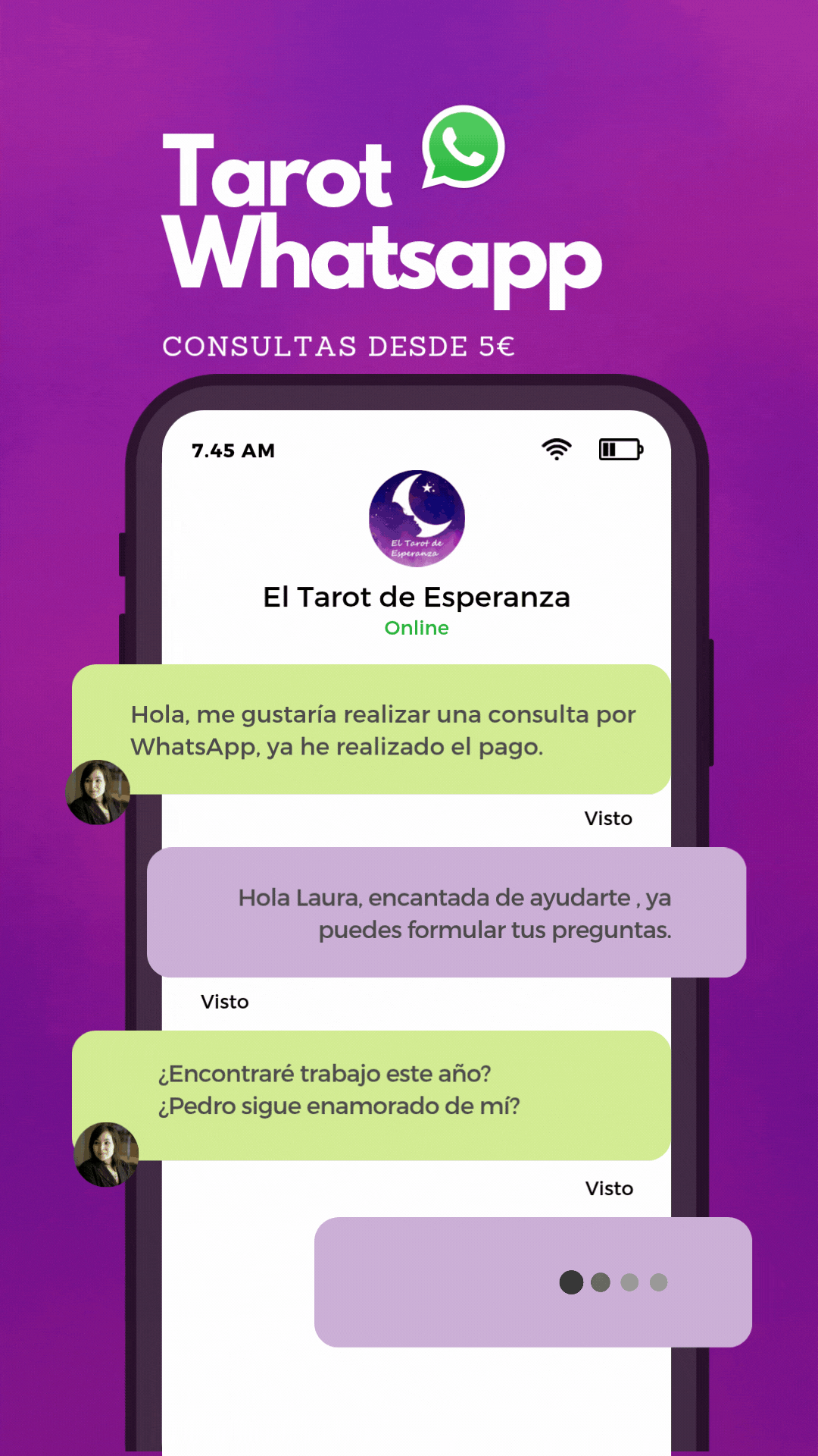 El Tarot de Esperanza ad creative