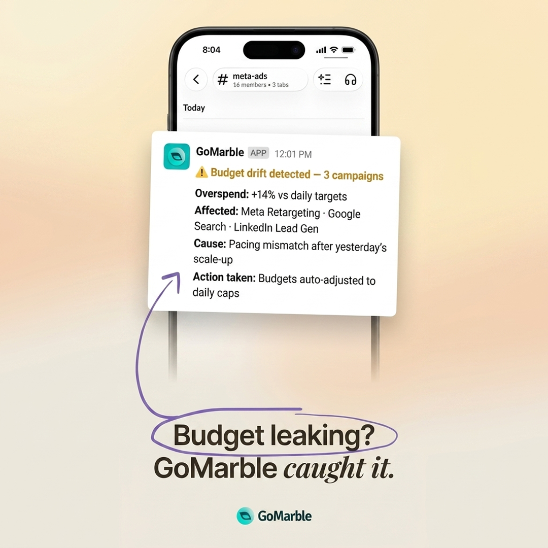 GoMarble.AI Facebook ad