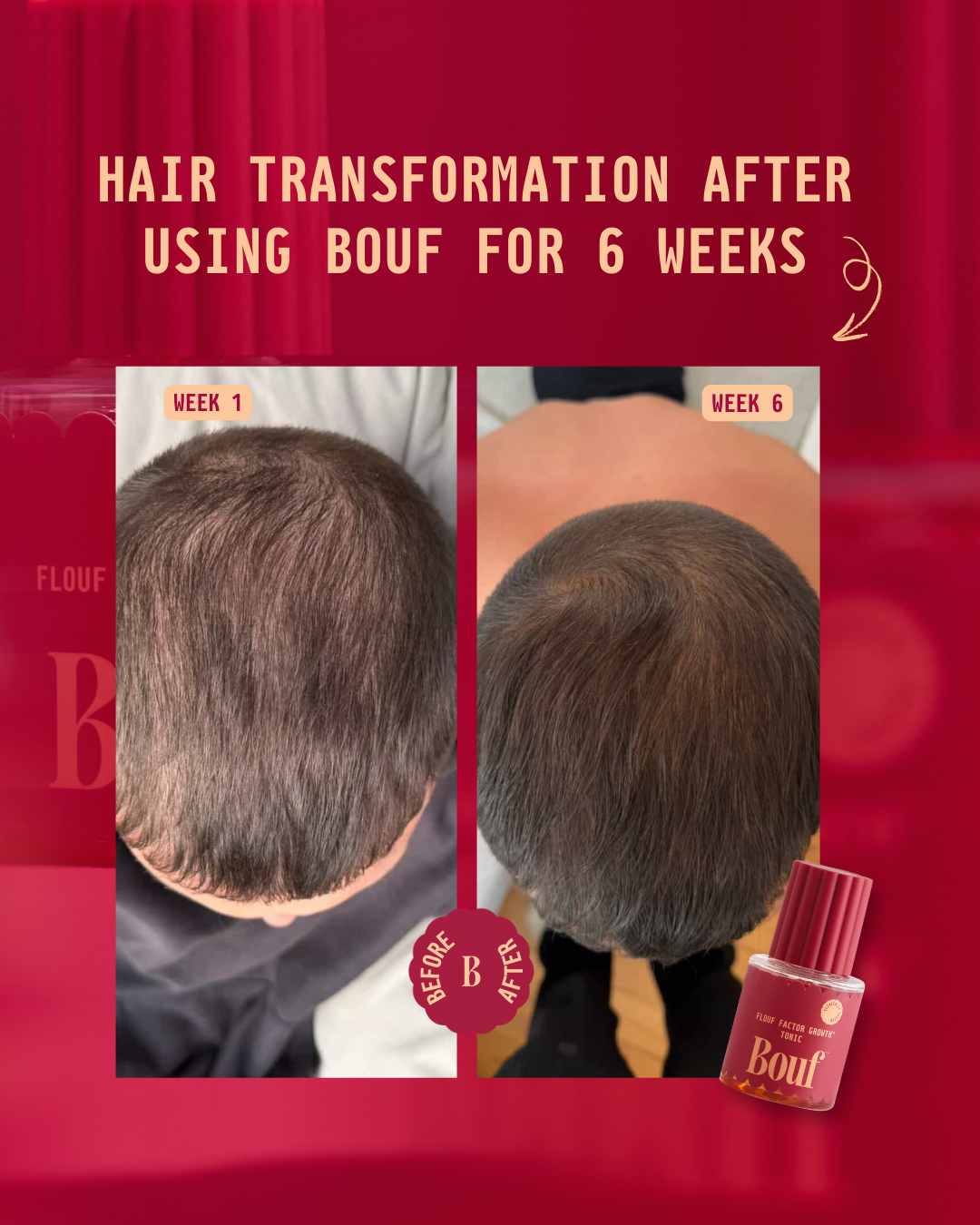 Bouf Haircare Facebook ad