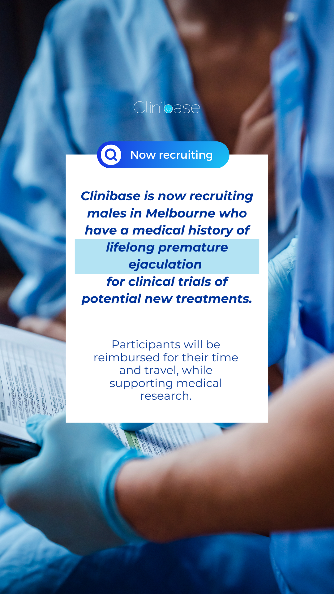 Clinibase Recruitment Facebook ad