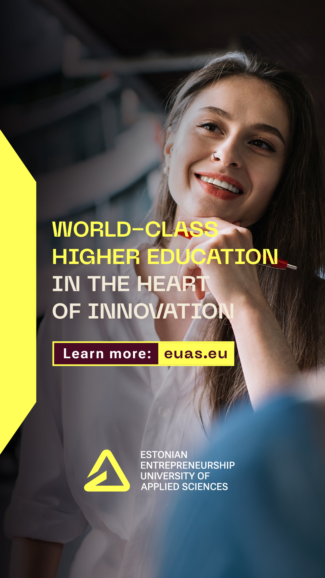 Estonian Entrepreneurship University of Applied Sciences Facebook ad from Apr 9, 2026