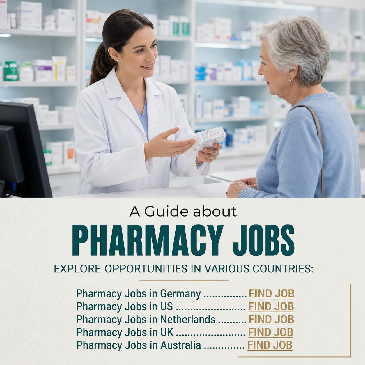 Job Center Facebook ad: Pharmacy Work Opportunities