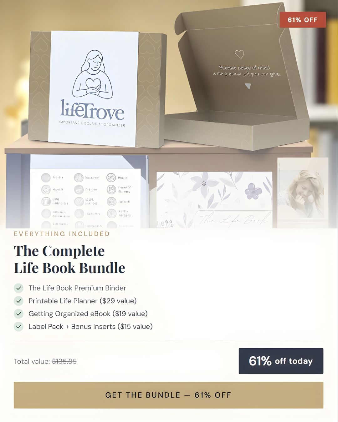 LifeTrove Facebook ad