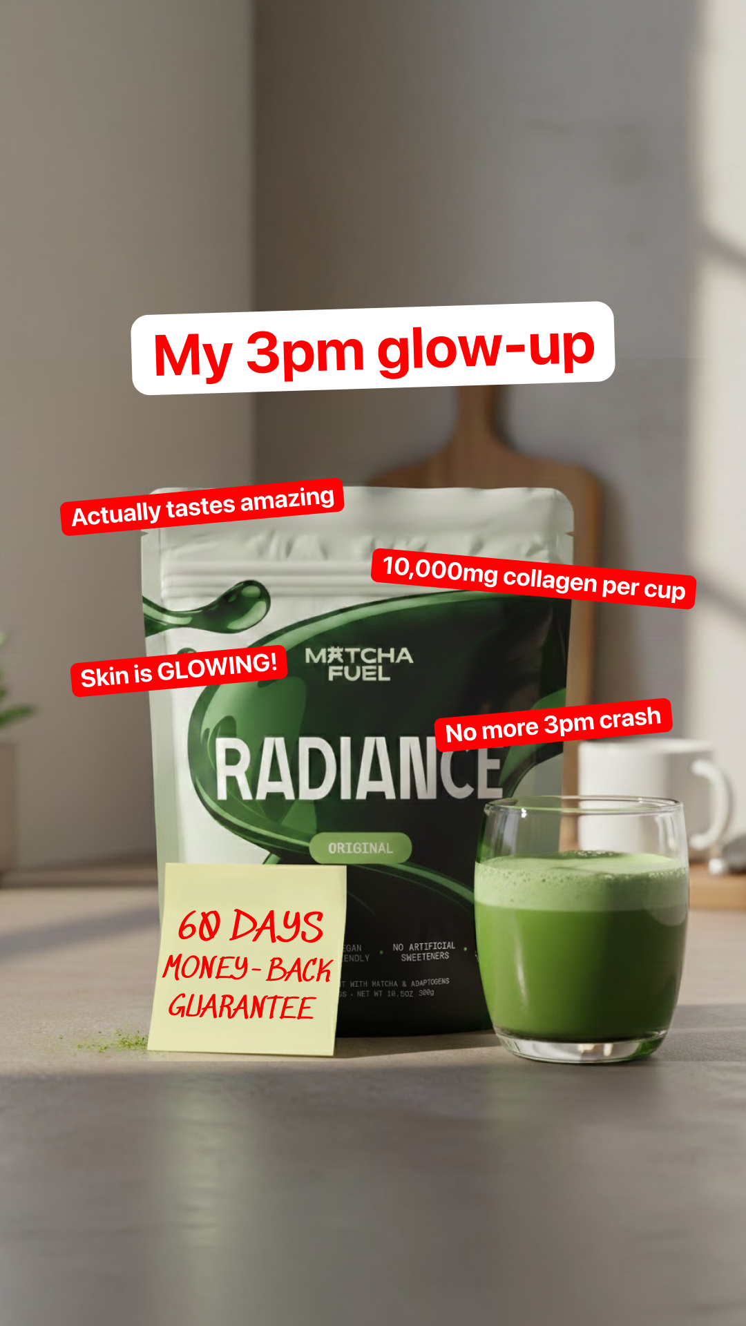 Matcha Fuel Facebook ad