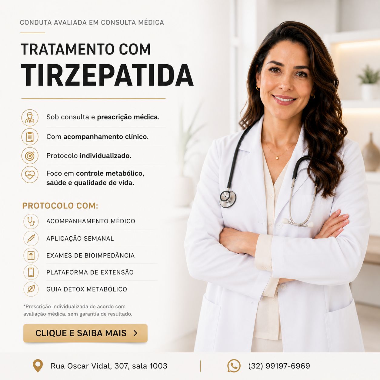 Instituto Edras Facebook ad: Tratamento Médico com Tirzepatida