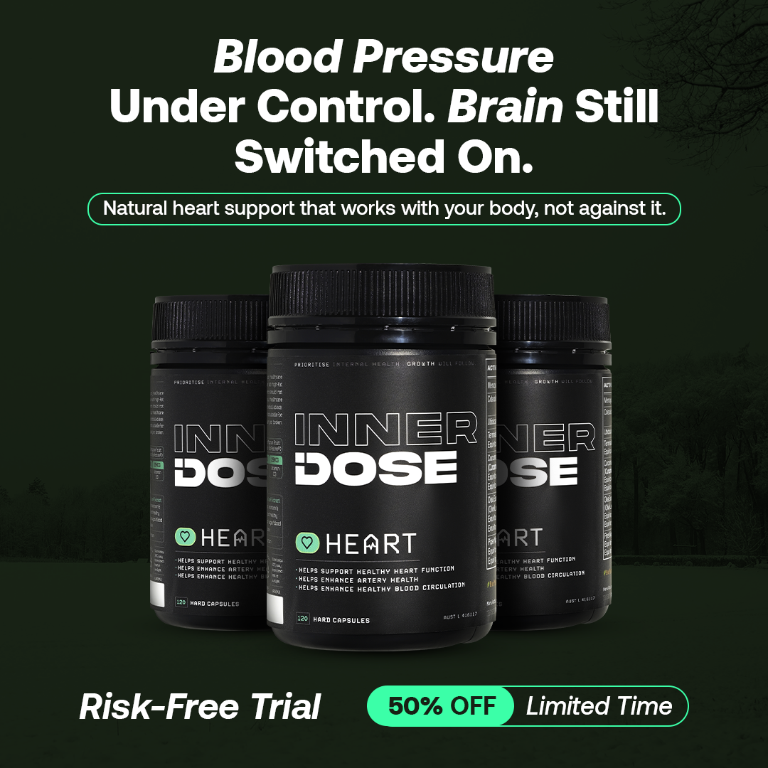 Inner Dose Facebook ad: Improve BP & Cholesterol Naturally