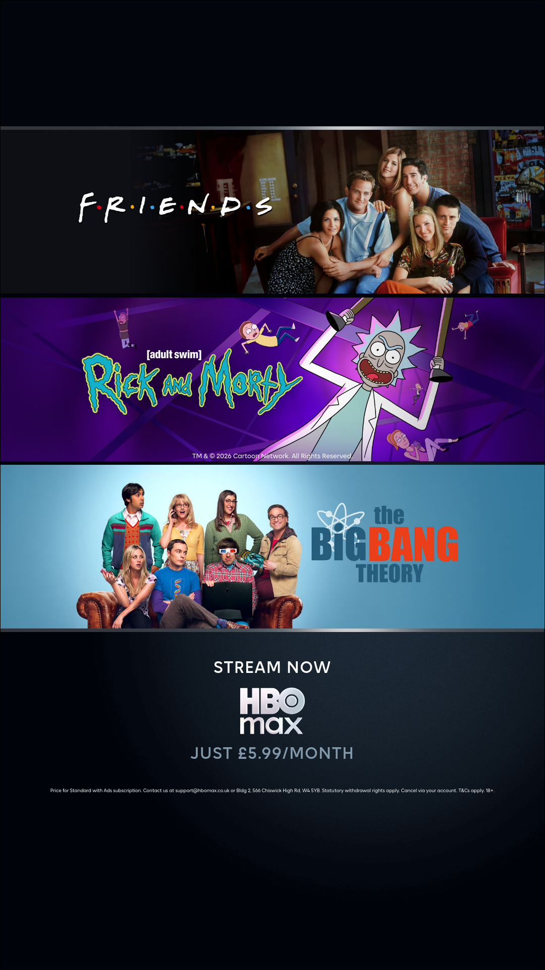 HBO Max Facebook ad from May 13, 2026