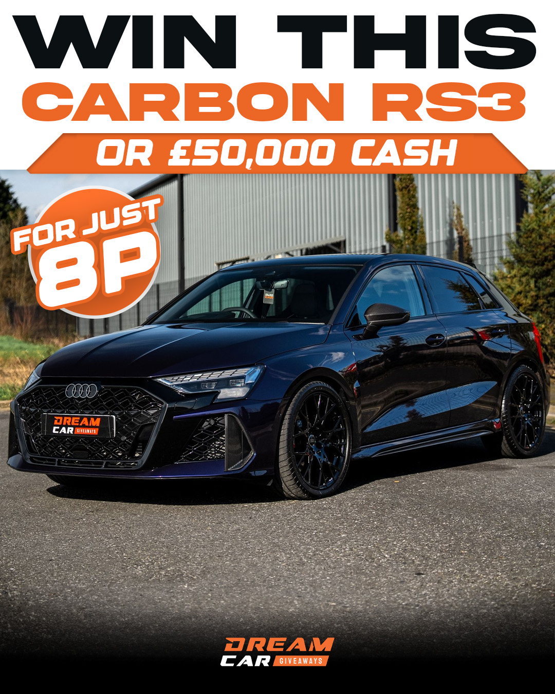 Dream Car Giveaways Facebook ad