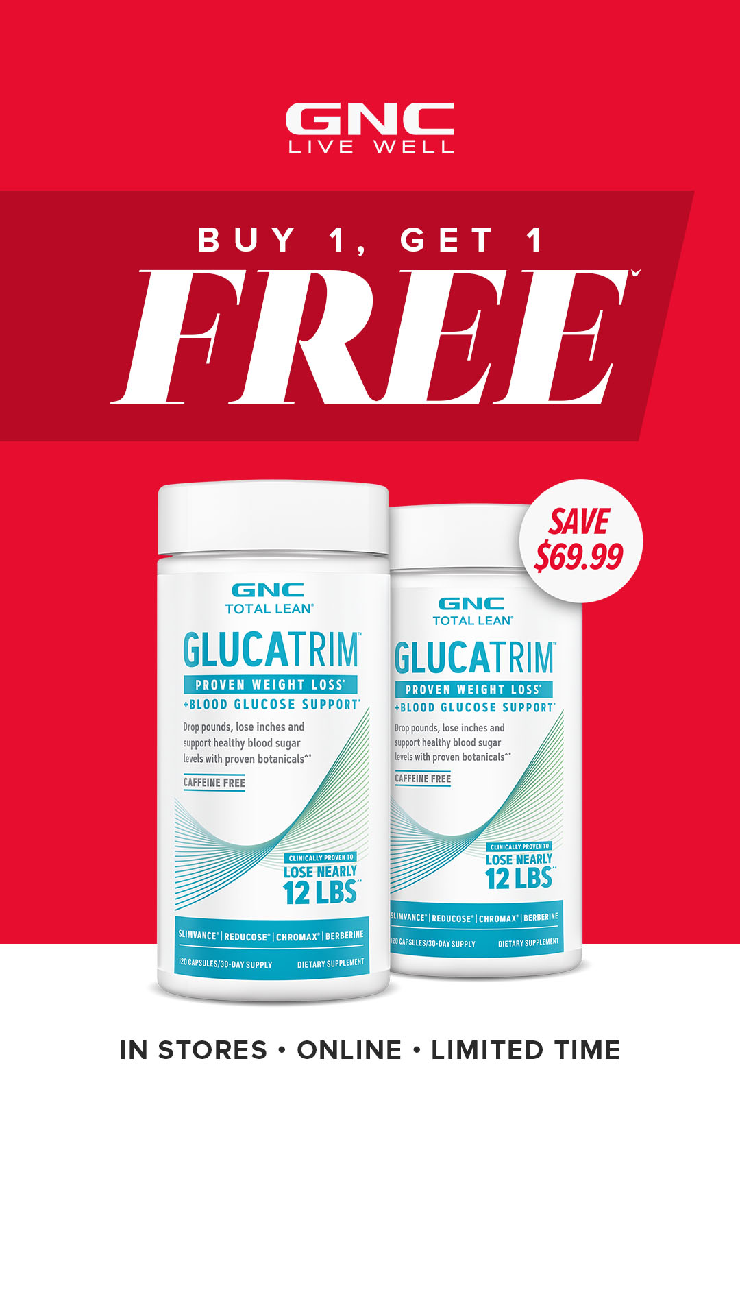 GNC Live Well Facebook ad