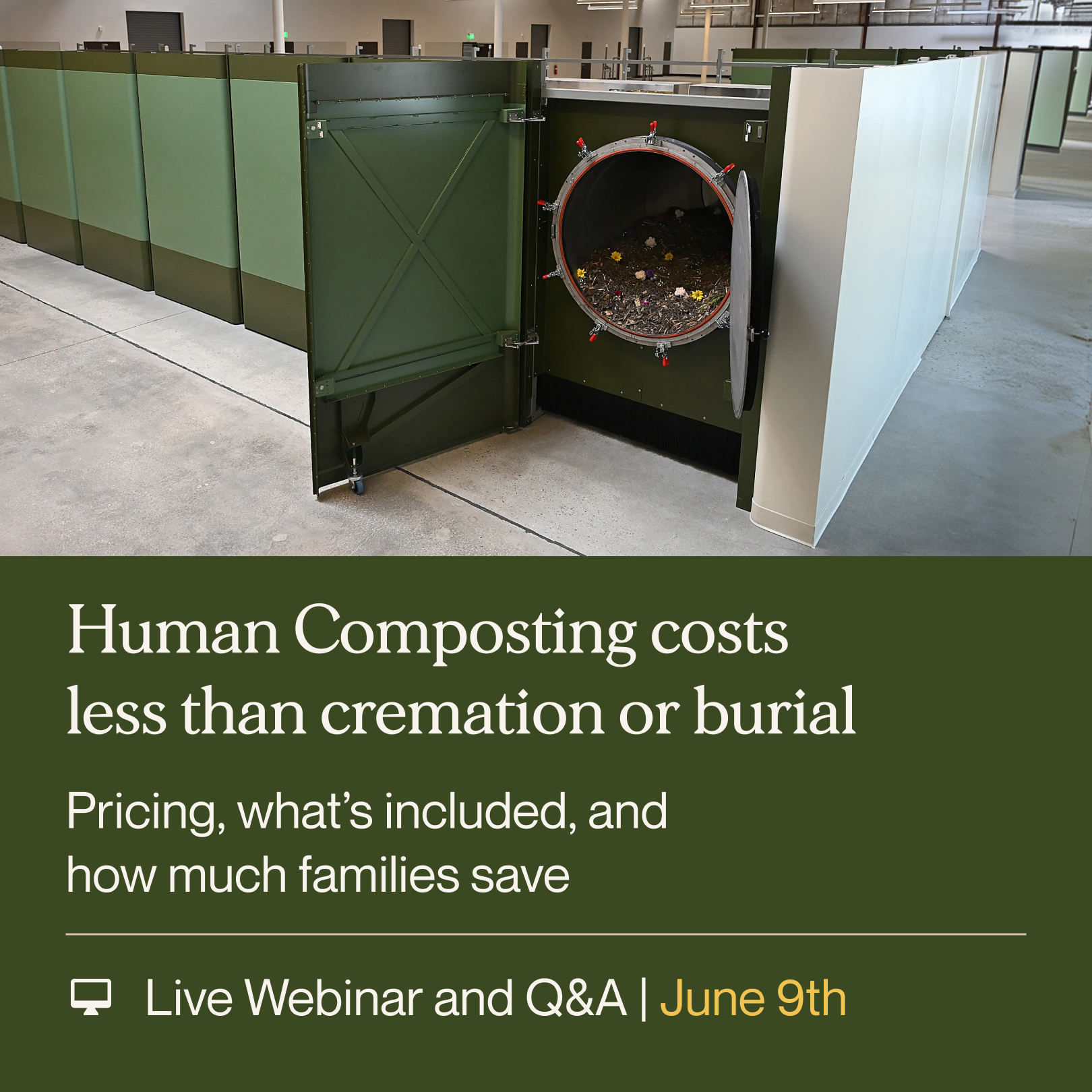 Earth Funeral Facebook ad