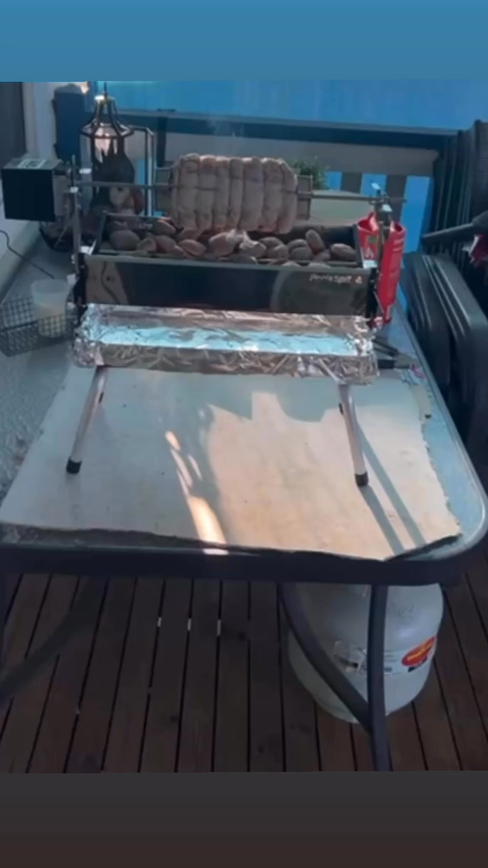 BBQ Creations Facebook ad: The Travel-Ready Charcoal Spit BBQ