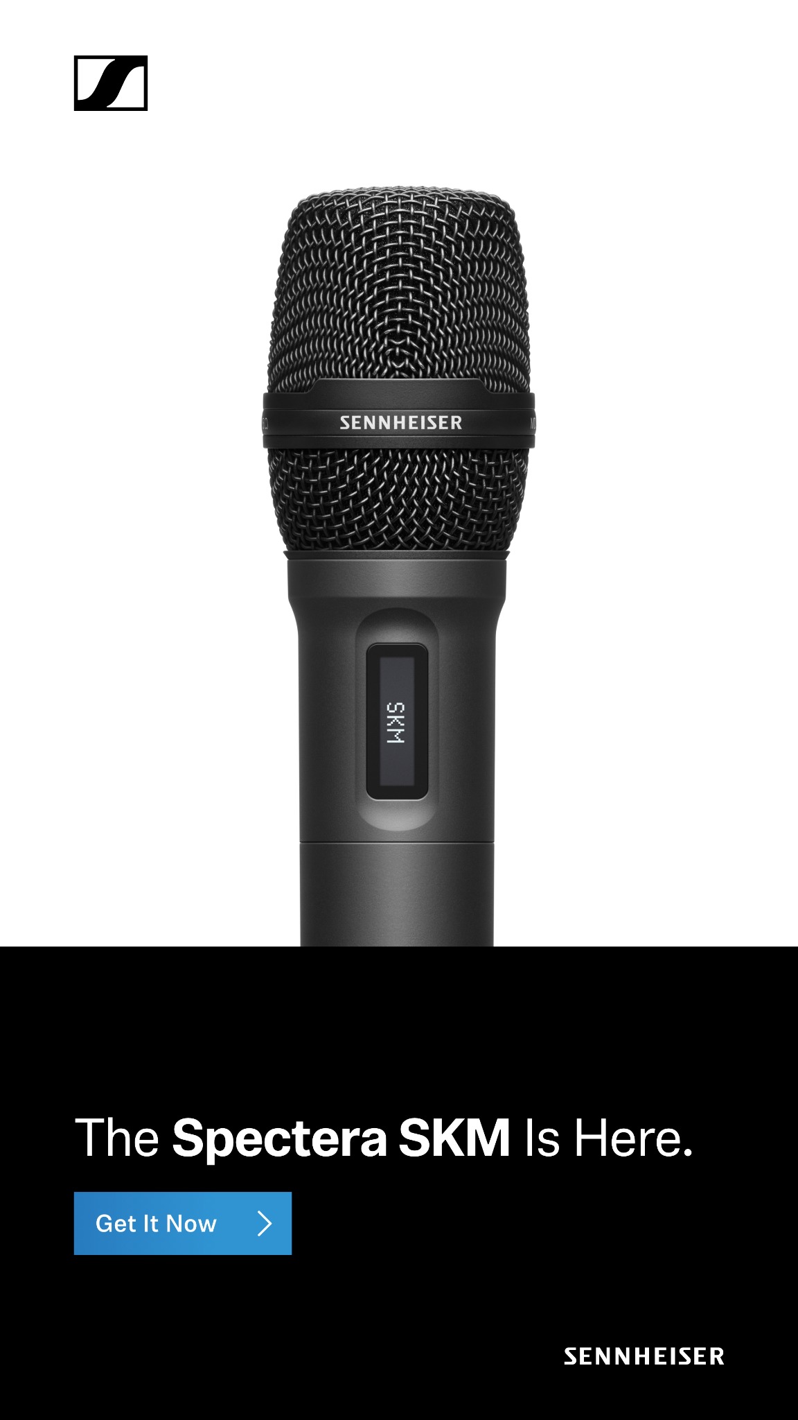 Sennheiser Facebook ad: Spectera SKM Now Available