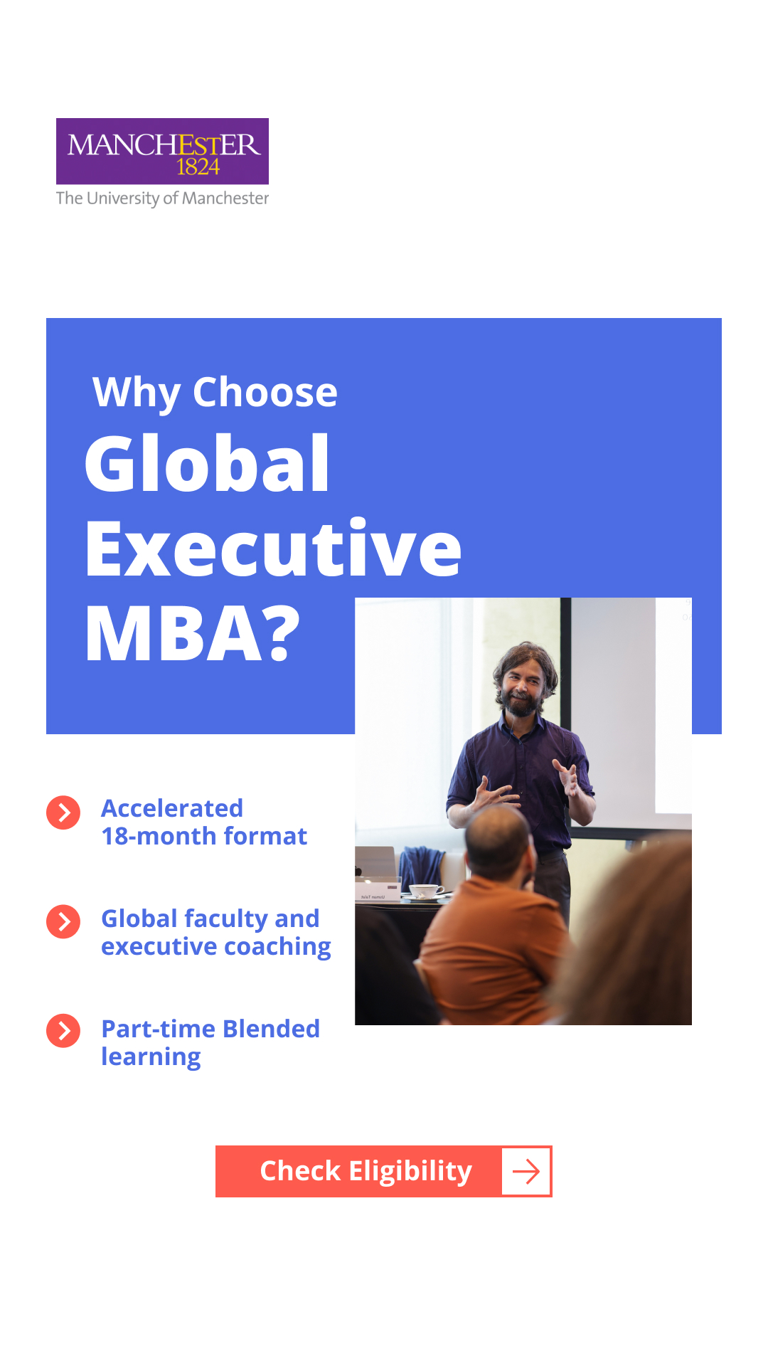 The University of Manchester - Dubai Facebook ad