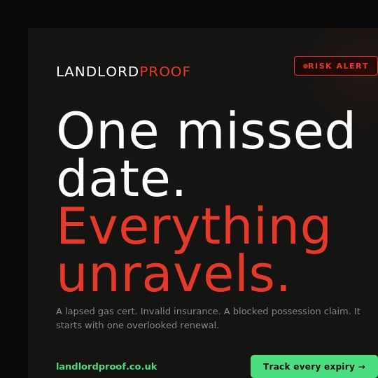 Landlord Proof Facebook ad