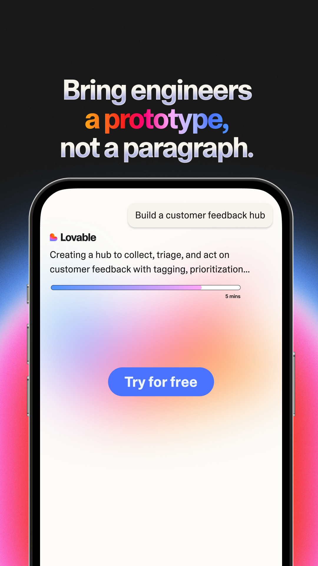 Lovable.dev Facebook ad