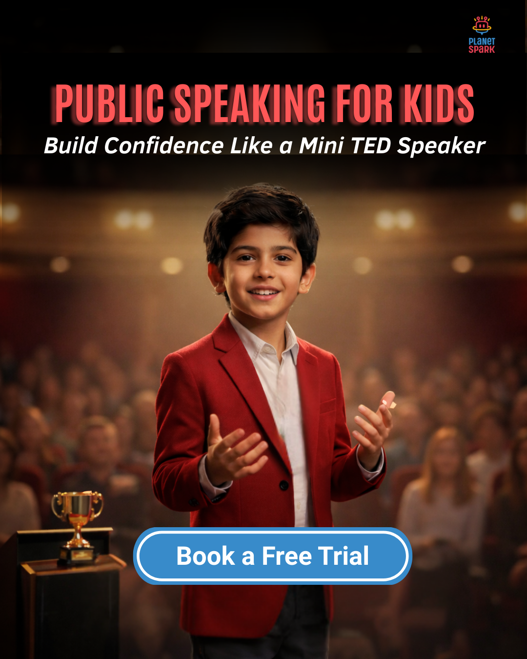 PlanetSpark - The Public Speaking Expert Facebook ad