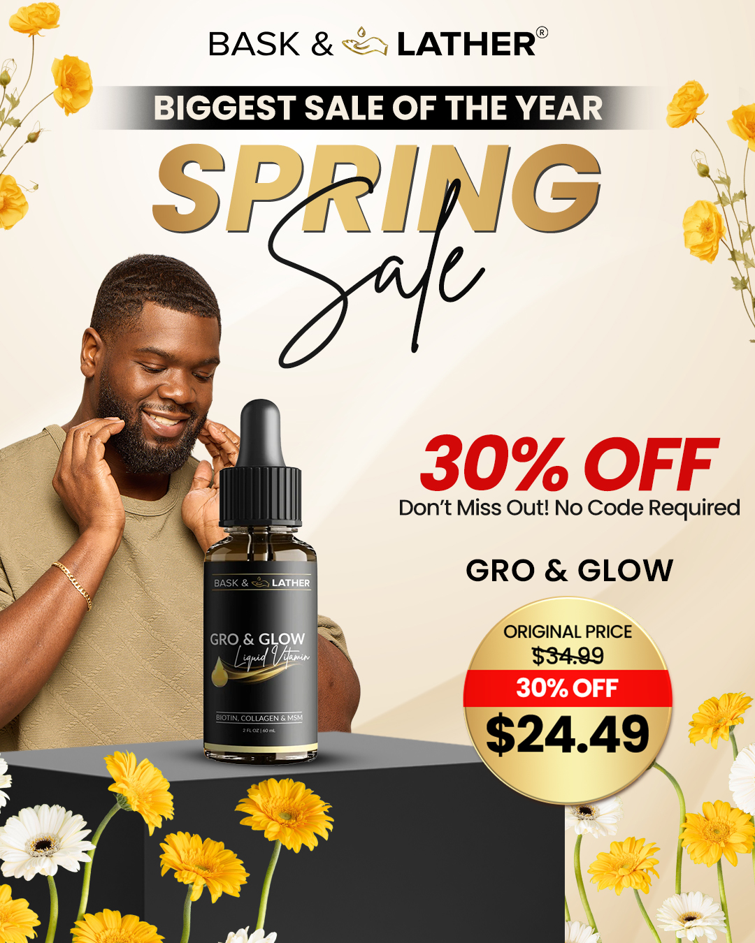 Bask & Lather Co Facebook ad