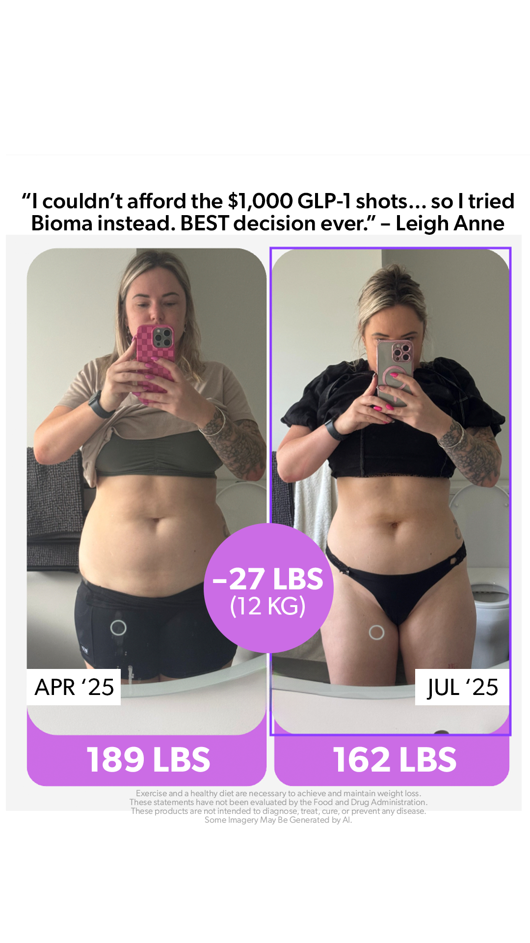 Bioma.Health Facebook ad
