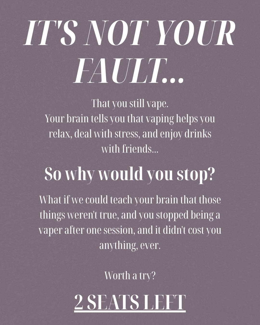 Hypnotherapist - Dr. Mary Patnaude Facebook ad