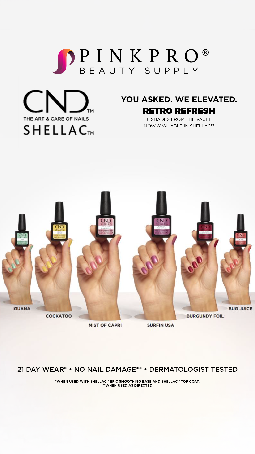PinkPro Beauty Supply Facebook ad: Your Source for CND