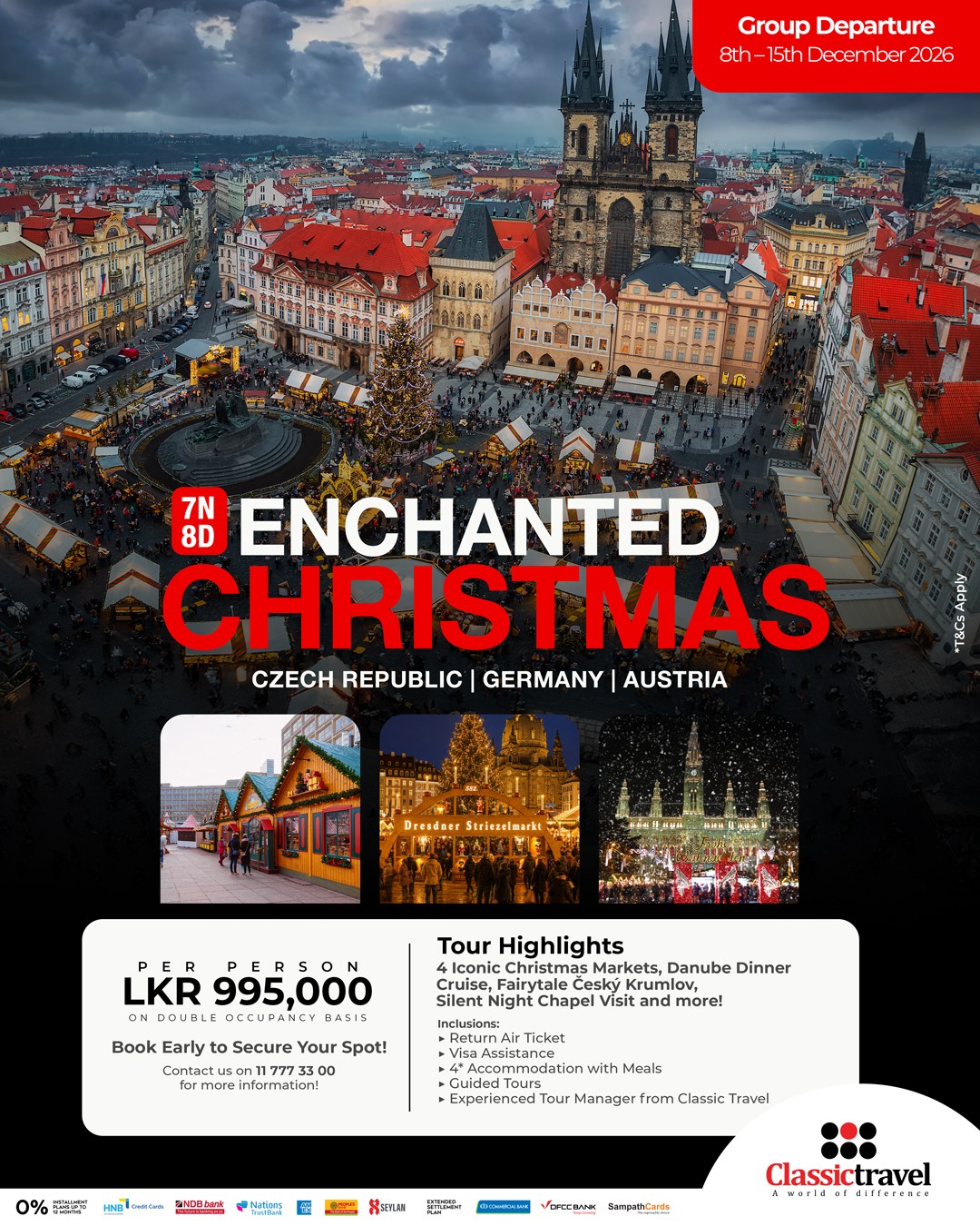 Classic Travel Facebook ad: Step into the magic of Christmas with a…