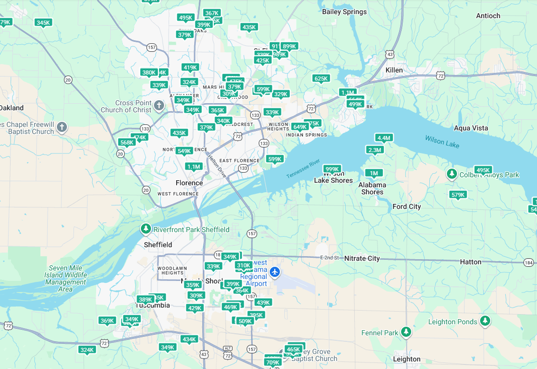 See Shoals Area Homes Facebook ad: Search All Shoals Area Home Listings