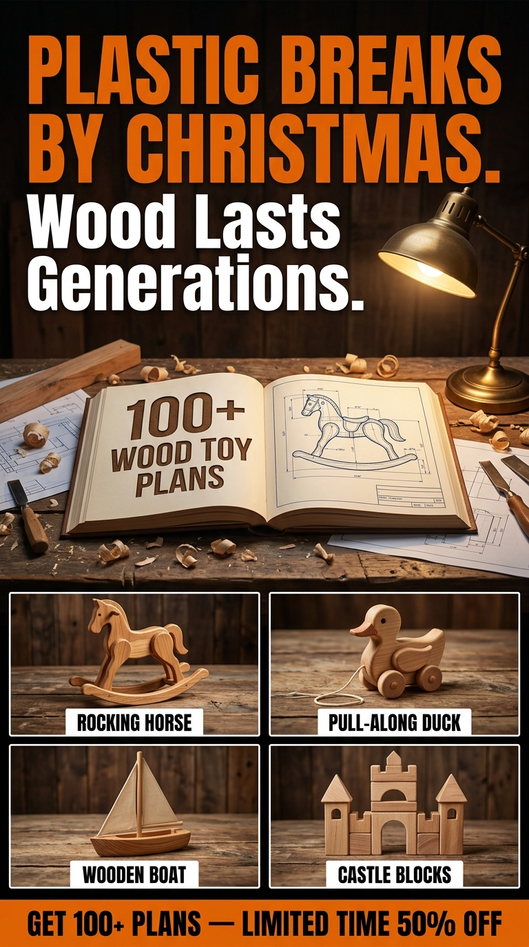 Master Crafts DIY Facebook ad: 100+ Wood Toy Plans Collection