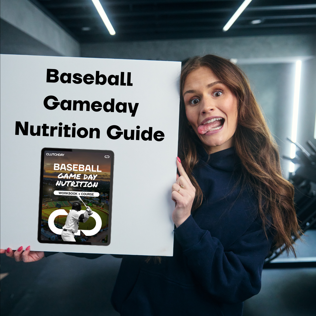 Kelsey Poulter Facebook ad: Baseball Game Day Nutrition Guide and Course