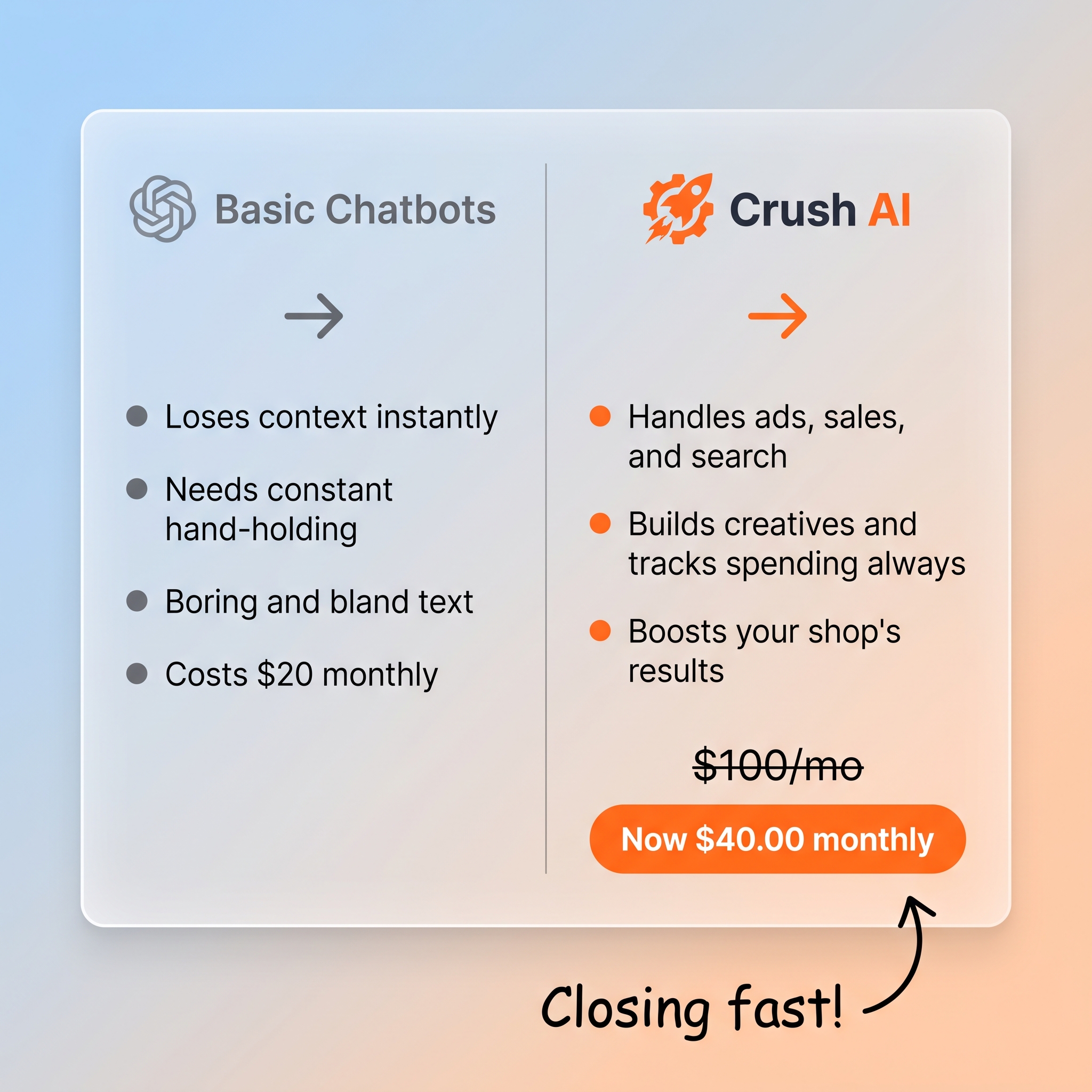 trycrush.ai Facebook ad