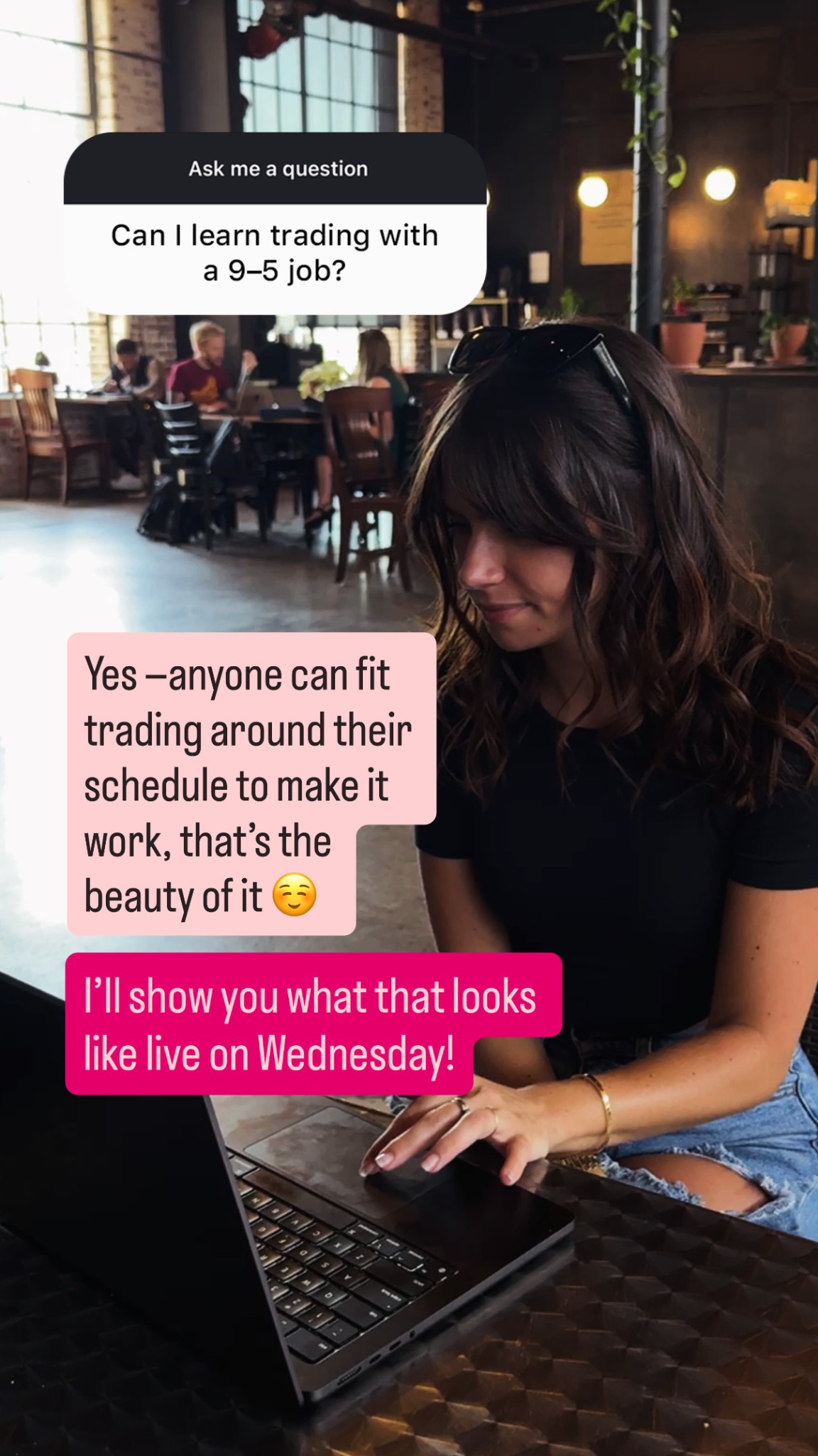 Tori Trades Facebook ad