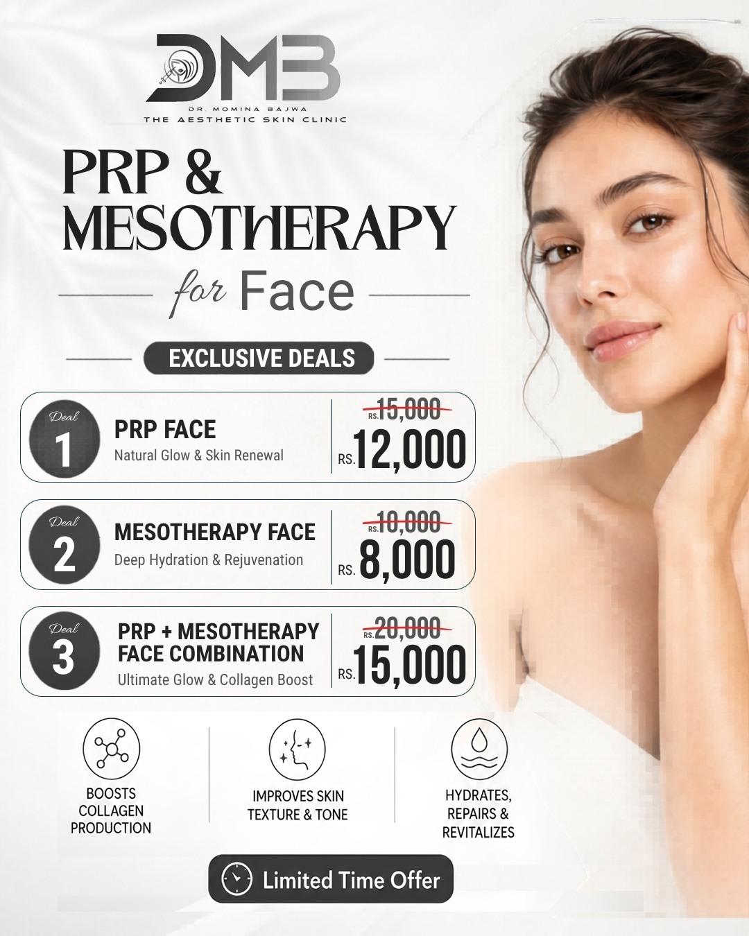 DMB The Aesthetic Skin Clinic Facebook ad: Reveal your skin’s natural glow with our exclusive…