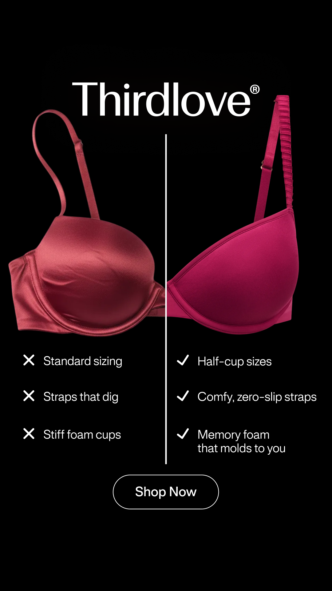 ThirdLove Facebook ad