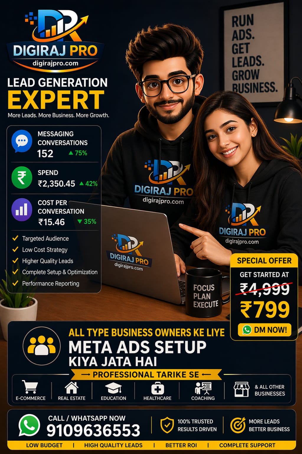 Digirajpro Meta Ads course Facebook ad: Chat with us