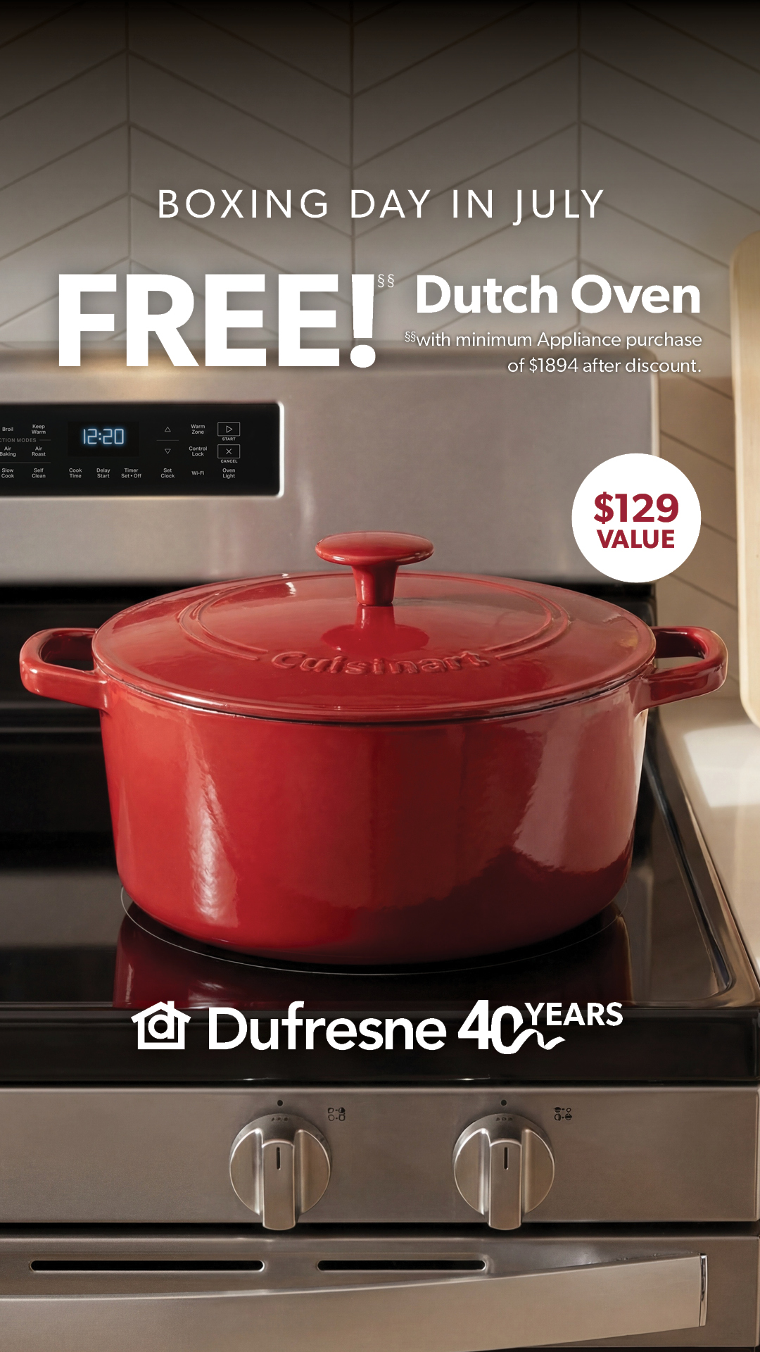 Dufresne Furniture & Appliances Facebook ad