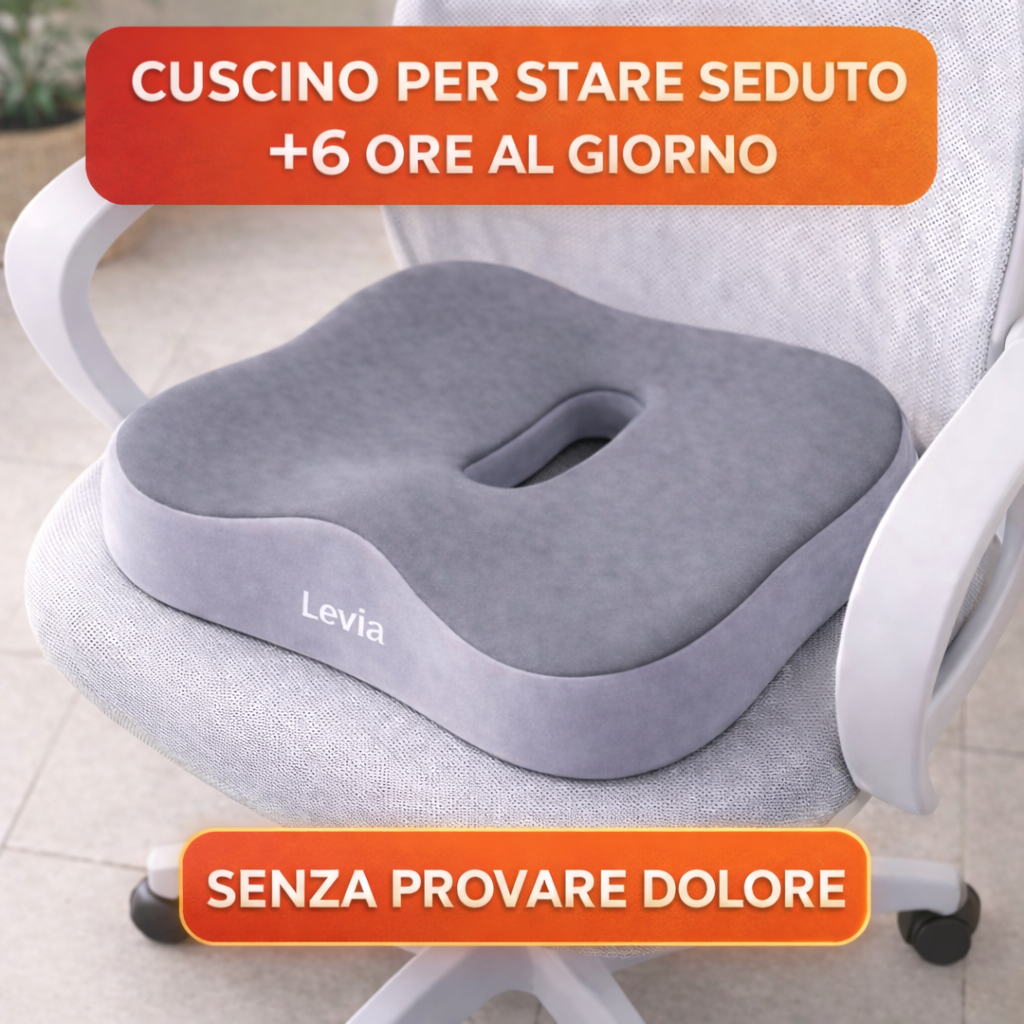 Levia Facebook ad: Seduto senza provare dolore