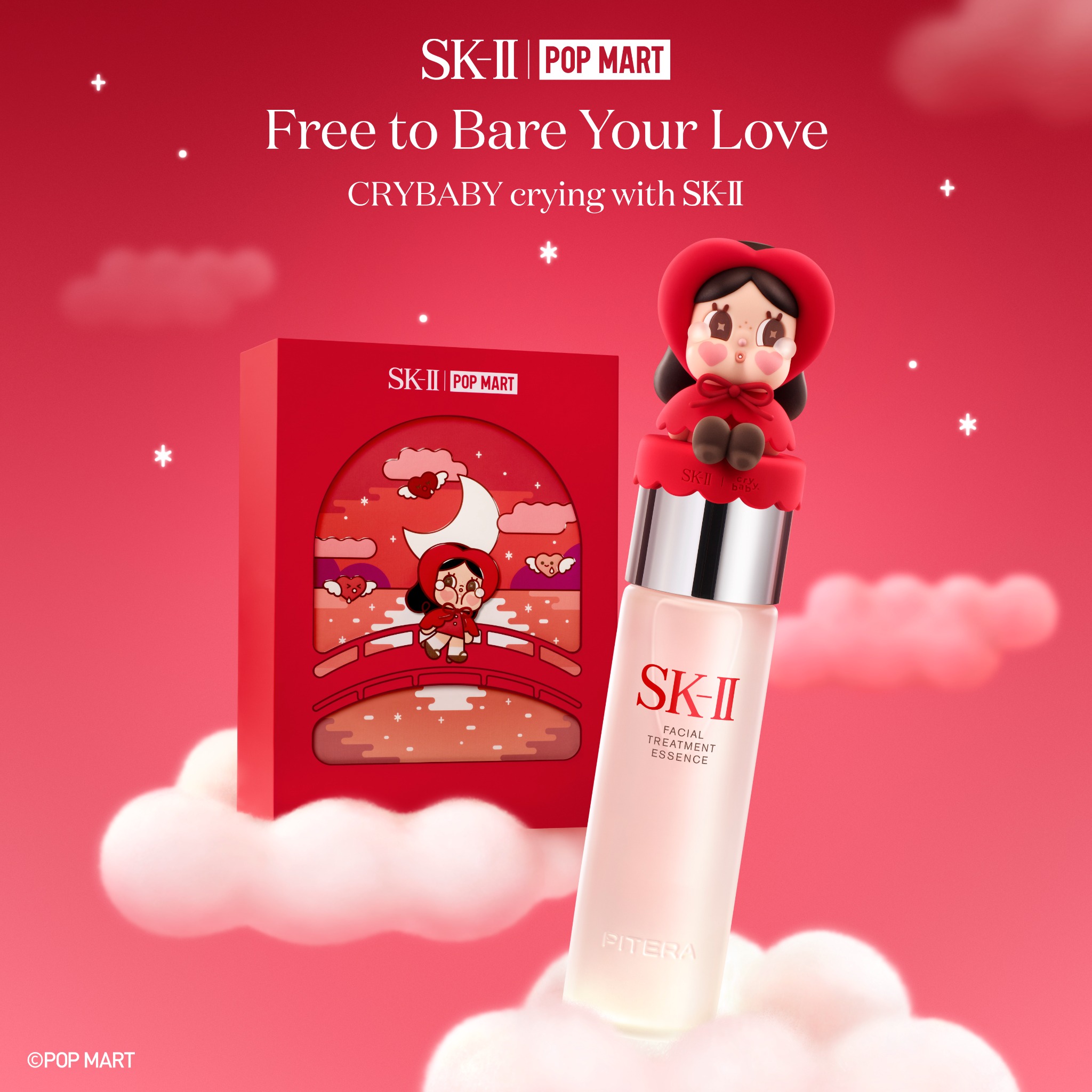 SK-II Malaysia Facebook ad: FREE TO BARE Your Love - SK-II x CRYBABY Limited Edition…