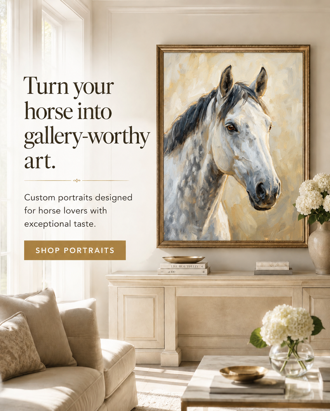 Pemberton Portraits Facebook ad: 48h Left: 33% OFF + Free Shipping
