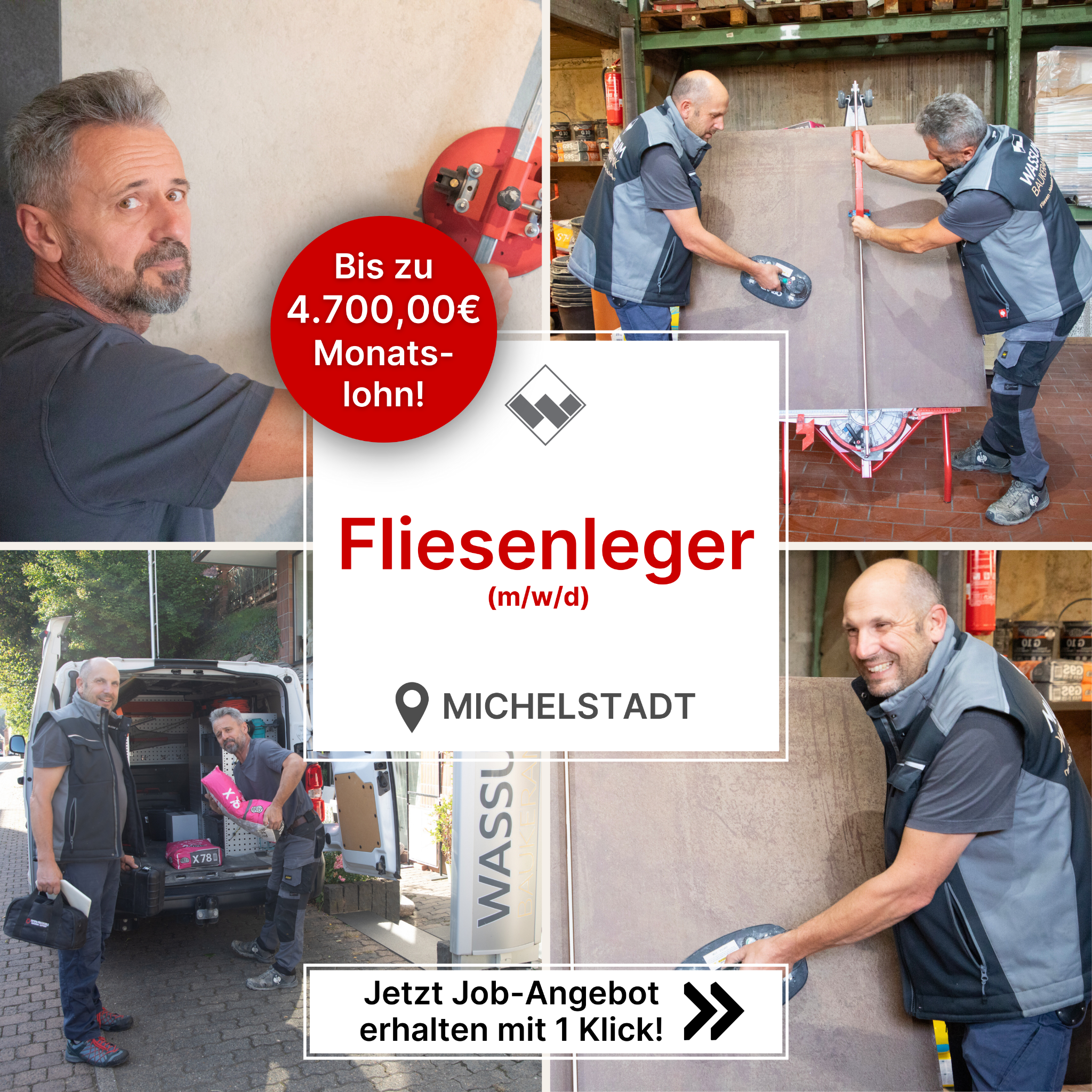 Candidate Flow Fliesenleger Jobs Facebook ad
