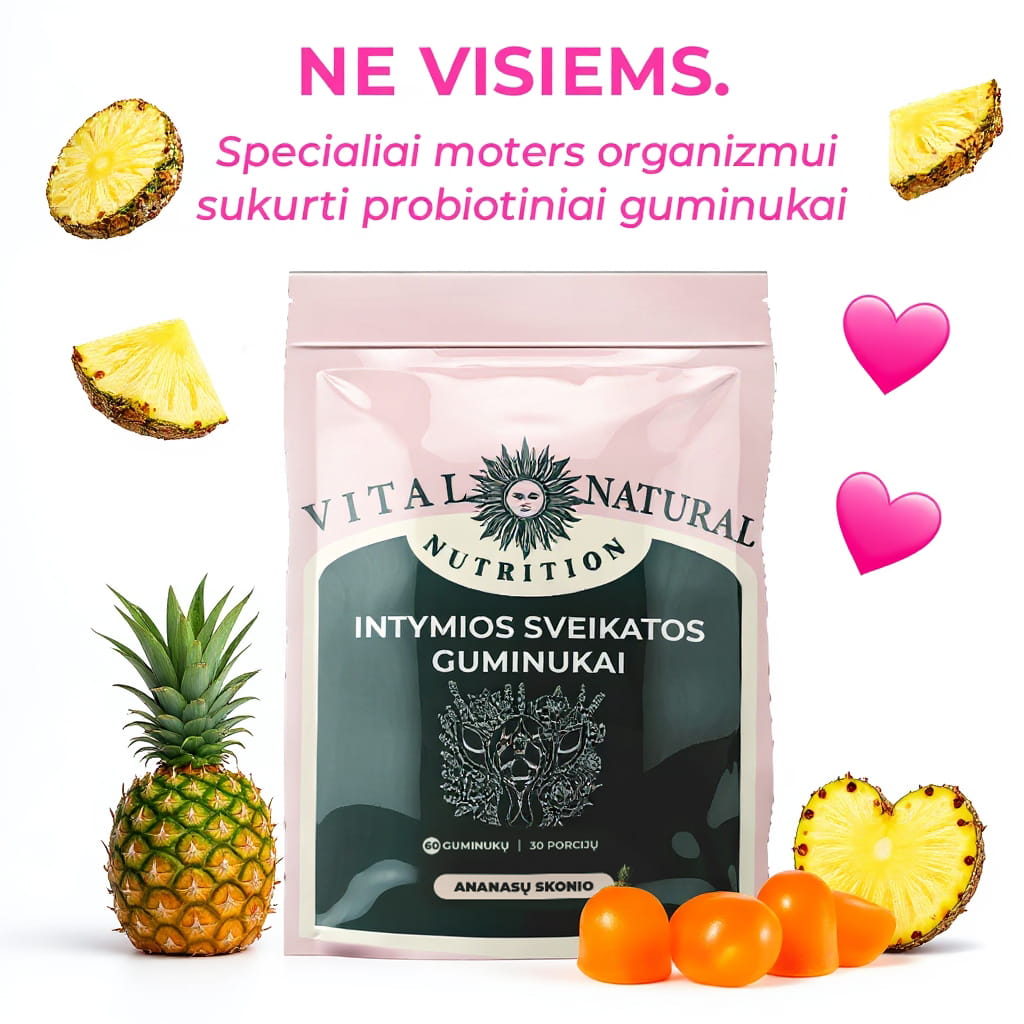 Vital Natural Facebook ad: Probiotikai moterims, kuriuos norisi vartoti kasdien