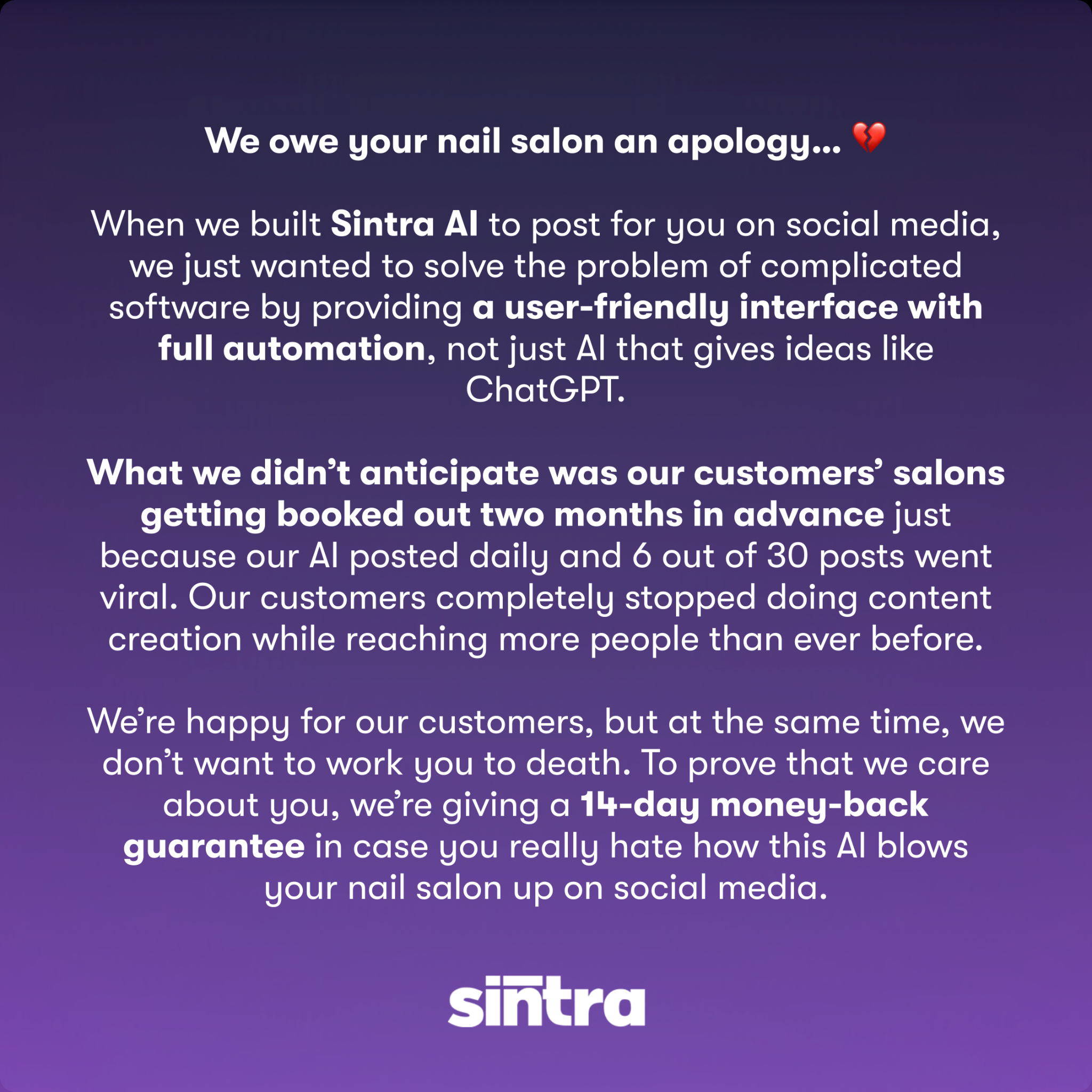 sintra.ai Facebook ad