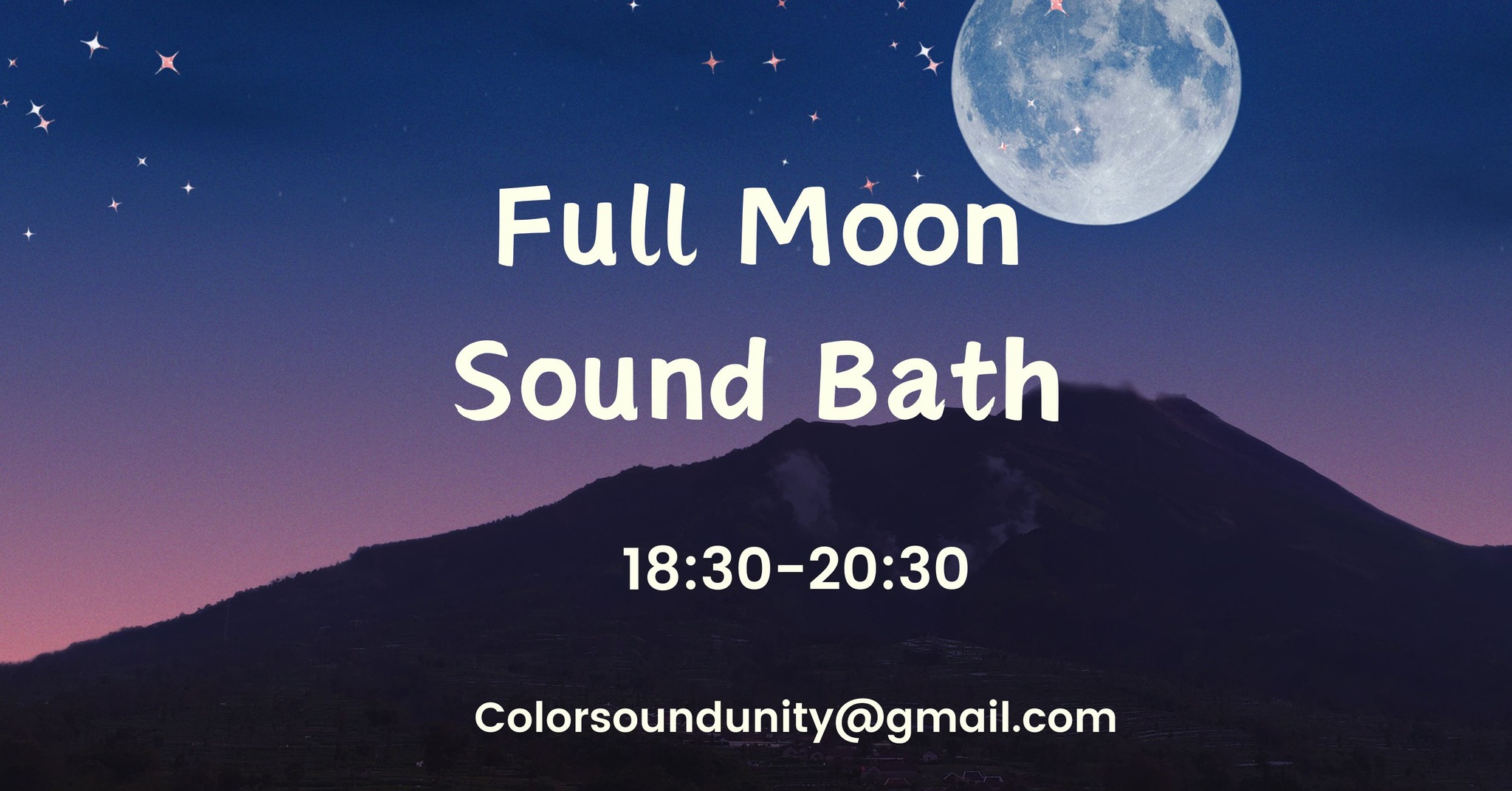 Colorsound Unity Facebook ad: Full Moon Sound Bath